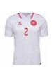 Danmark Joachim Andersen #2 Fotballdrakt Borte Klær EM 2024 Korte ermer